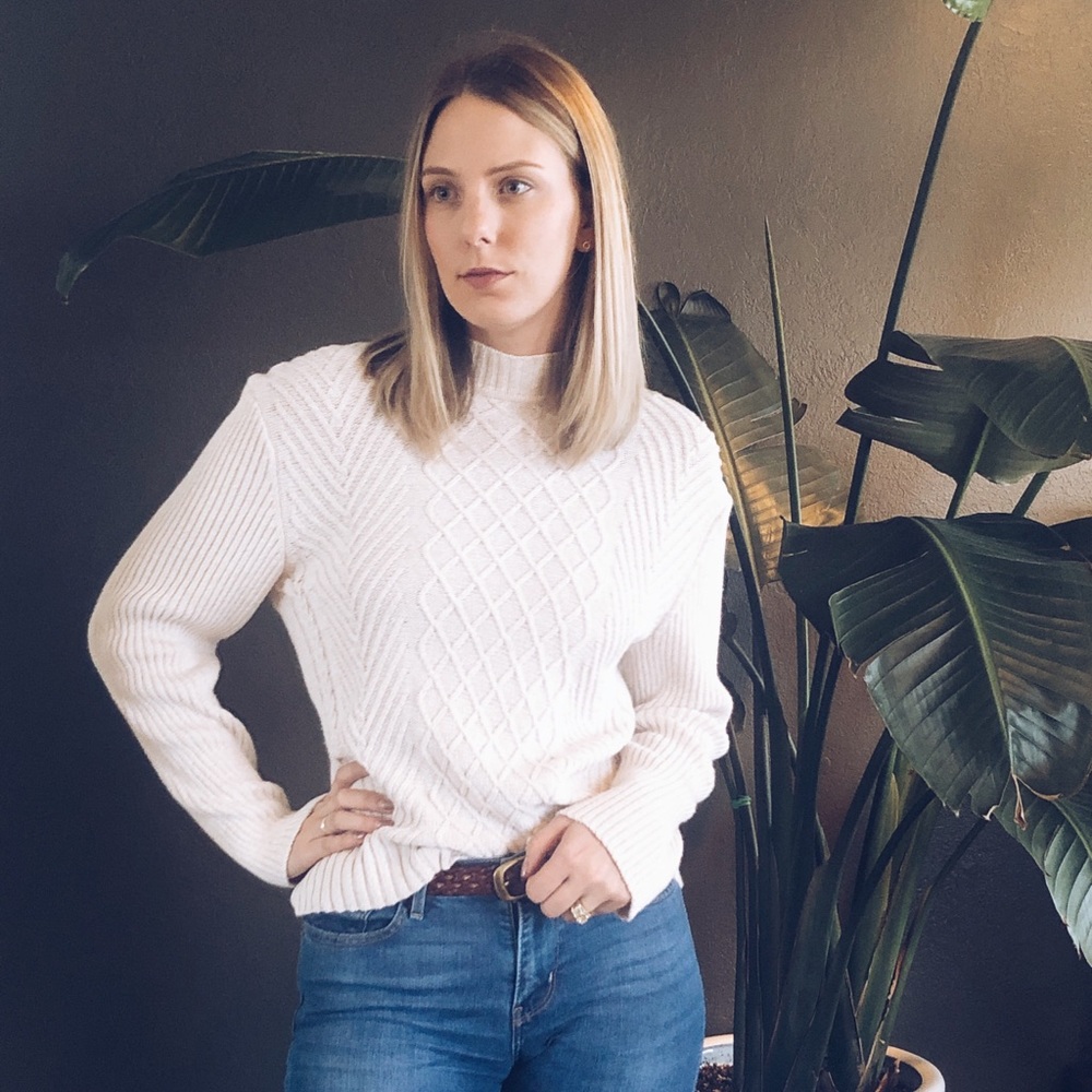 Ribbed Mock Turtleneck